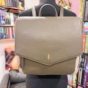 Thacker New York Suede & Leather Backpack - Like New - Dust Bag Included